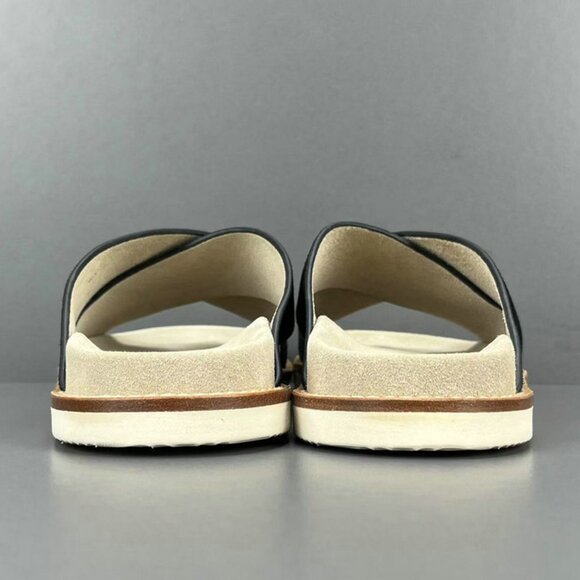 Brunello Cucinelli Black Suede Crossover Sandals - Picture 7 of 12